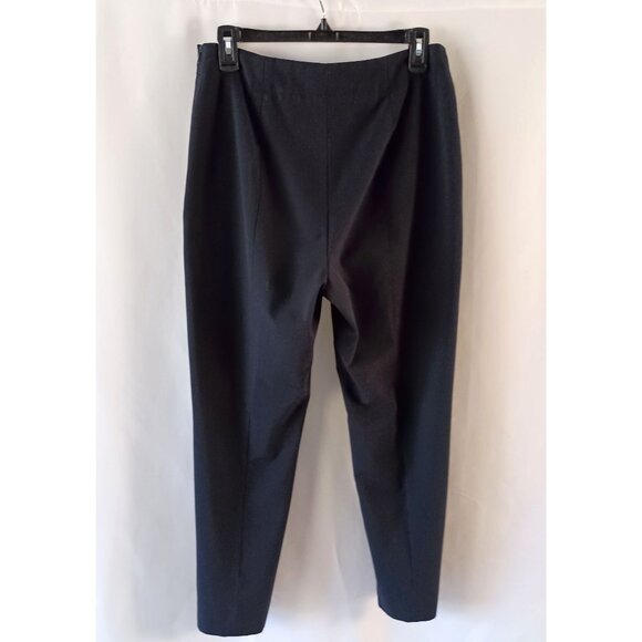 Talbots Hollywood Pants Black Side Zip Size 10P Petite Flat Front Excellent - Picture 5 of 7